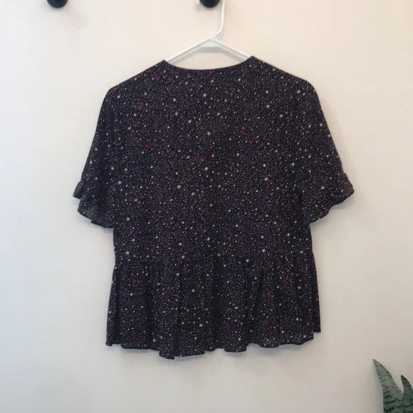 Madewell star ruffle peplum blouse, Medium - Picture 5 of 5